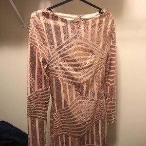 Rose Gold Sequin Dress